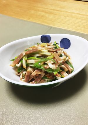 ネギチャーシュー☆白だしとゴマ油で-レシピのメイン写真