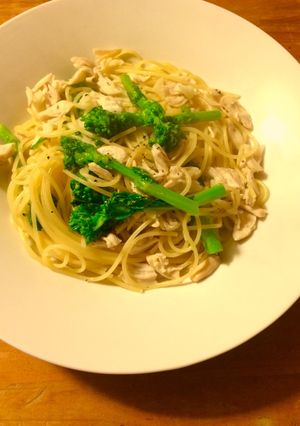菜の花とささ身のパスタ-レシピのメイン写真