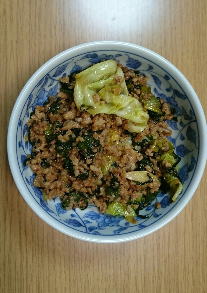 挽肉と野菜のラー油炒め-レシピのメイン写真