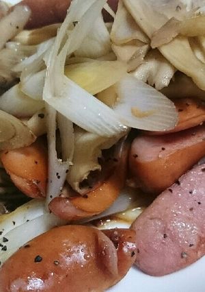 舞茸ネギ炒め-レシピのメイン写真