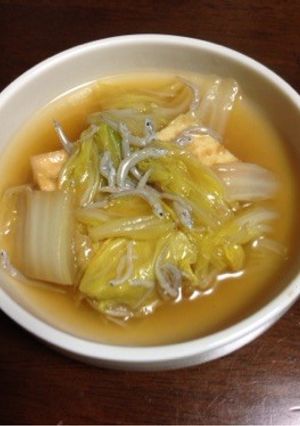 白菜と厚揚げのジャコあんかけ-レシピのメイン写真