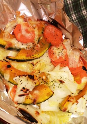 おしゃれで簡単な焼きチーズサラダ-レシピのメイン写真