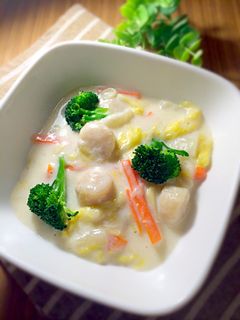ホタテの中華風クリーム煮-レシピのメイン写真
