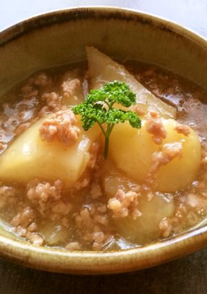 とろけるカブのそぼろ煮-レシピのメイン写真