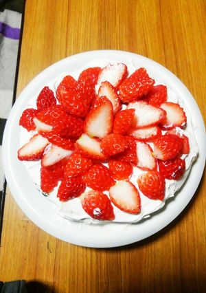 カステラでイチゴケーキ-レシピのメイン写真