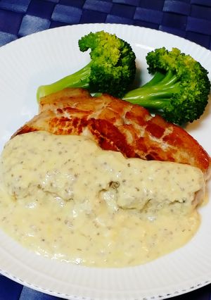 豚ソテー♡塩麹のマスタードクリームソース-レシピのメイン写真