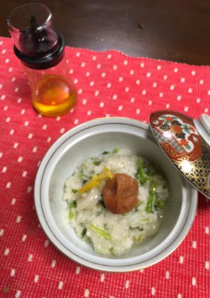超簡単健康食☆七草粥アマミ油を添えて-レシピのメイン写真