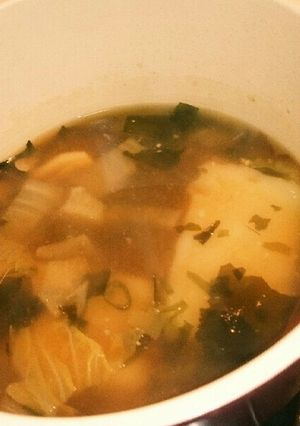 簡単 早い!お餅入りお味噌汁-レシピのメイン写真