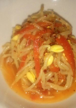 豆もやしとニンジンのピリ辛甘酢和え-レシピのメイン写真