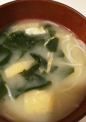 残った素麺をお味噌汁に♪-レシピのメイン写真