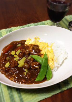 カレーにたくあん♪-レシピのメイン写真