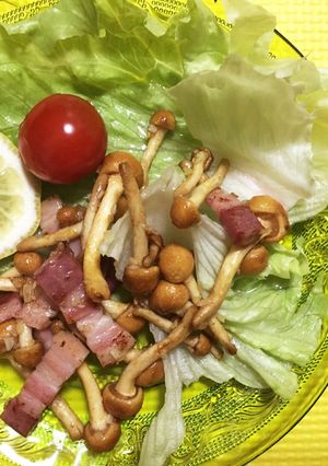 なめこと☆ベーコンの炒め物-レシピのメイン写真