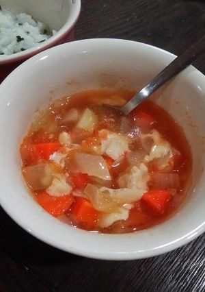 簡単ころころ野菜スープ★朝食に離乳食にも-レシピのメイン写真