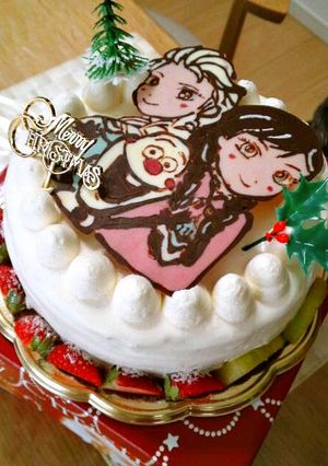 アナと雪の女王★キャラケーキ-レシピのメイン写真