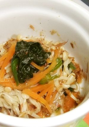 レンジで☆えのきの緑黄色煮浸し-レシピのメイン写真