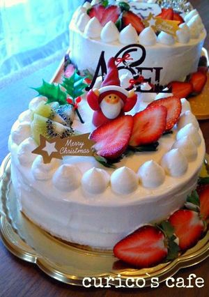 1５センチ型のクリスマスケーキ-レシピのメイン写真