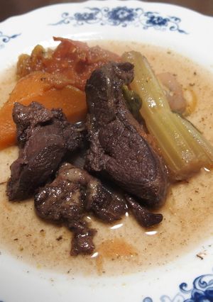 Oku-musashi鹿脛肉の赤ワイン煮-レシピのメイン写真