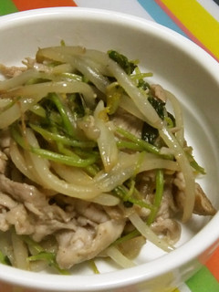 豆苗入り豚もやし-レシピのメイン写真