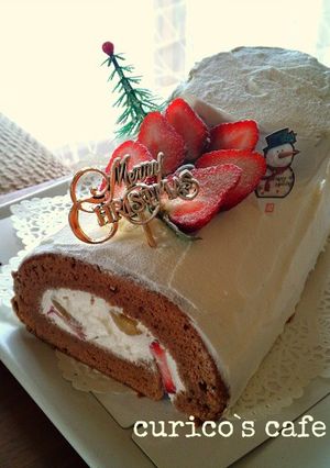 クリスマス★ロールケーキ-レシピのメイン写真