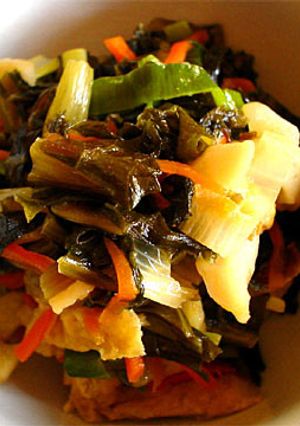 野沢菜漬の炒り煮-レシピのメイン写真
