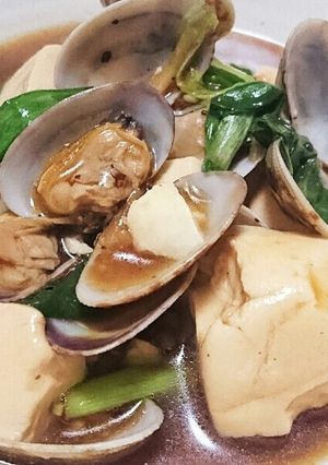 あさり◎豆腐のトウチジャン蒸し-レシピのメイン写真