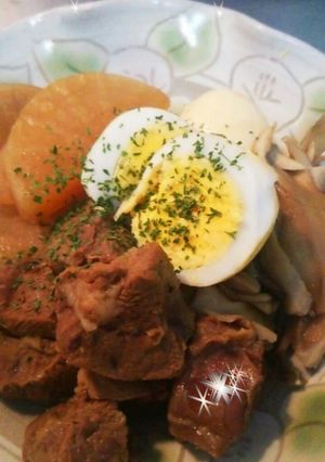 牛肉とだいこんのオイスターソース煮♡-レシピのメイン写真