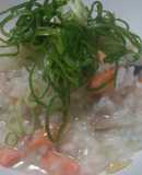 鮭とちりめんジャコで美味しいお粥☆