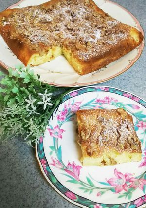 簡単♡胡桃たっぷりスクエアチーズケーキ-レシピのメイン写真
