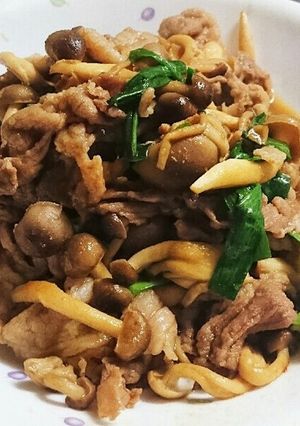 しめじ◎豚肉の炒め物-レシピのメイン写真