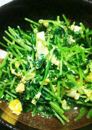 簡単！もう一品！豆苗の卵とじ-レシピのメイン写真