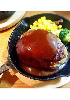 ニトスキ♥︎スキレットでハンバーグ-レシピのメイン写真