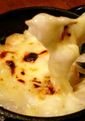 ココット鍋で簡単白ネギ餅グラタン-レシピのメイン写真