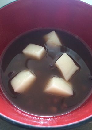 ひとくち餅の甘さ控えめ♡おしるこ(善哉)-レシピのメイン写真