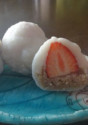 お餅でいちご大福-レシピのメイン写真