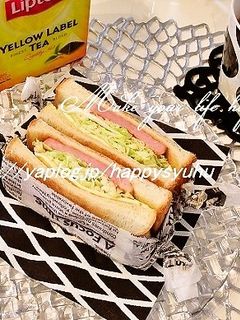 厚切りハムとキャベツ☆ホットサンド-レシピのメイン写真
