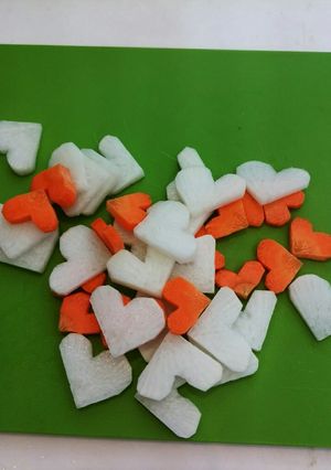 簡単!!かわいい！ハートの飾り切り♪-レシピのメイン写真