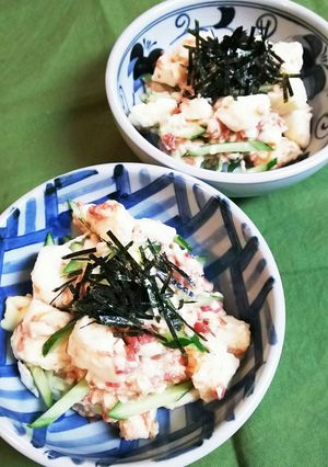 簡単♪たたき長芋ときゅうりの梅肉和え-レシピのメイン写真