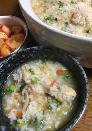 野菜たっぷり参鶏湯粥-レシピのメイン写真