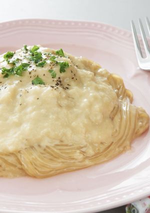 ZENパスタ☆卵なし白滝カルボナーラ♪-レシピのメイン写真