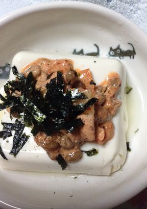 あったか豆腐 納豆キムチのせ-レシピのメイン写真