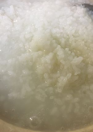 土鍋でシンプルおかゆ-レシピのメイン写真