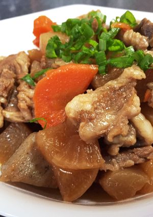 家族に好評！牛バラと柔らかーい大根の煮物-レシピのメイン写真