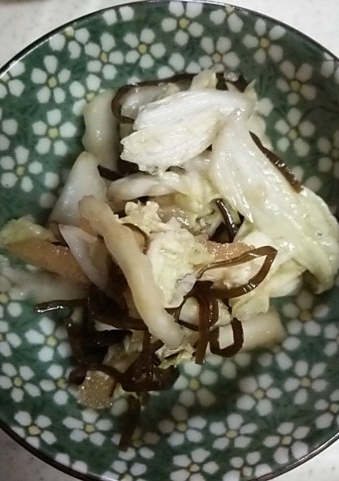 あっさりおいしい数の子と白菜の塩昆布漬-レシピのメイン写真