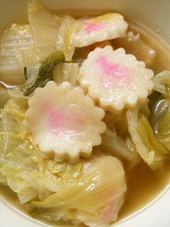 白菜とチンゲン菜 ナルトの中華煮込み♪-レシピのメイン写真