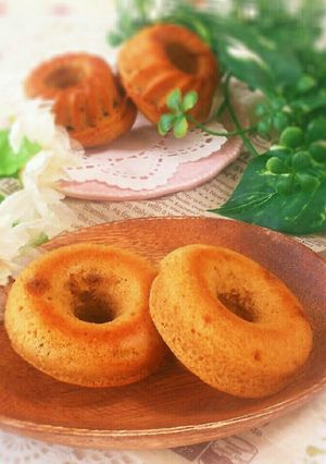 大豆粉で作る♡きな粉と黒糖の焼きドーナツ-レシピのメイン写真