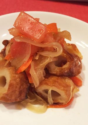 ちくわと野菜のやさしい味の南蛮味付け-レシピのメイン写真