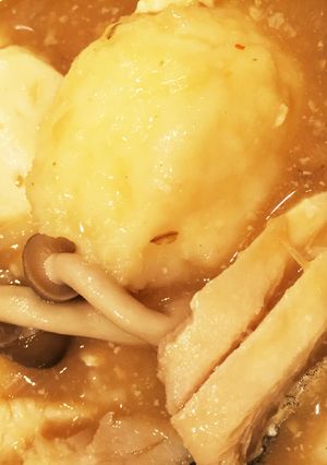 もちもち♪とろろ芋団子汁☆味噌仕立て-レシピのメイン写真
