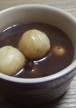 豆腐白玉チョコぜんざい-レシピのメイン写真