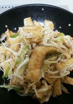 油揚げとネギとえのきの炒めもの✨-レシピのメイン写真