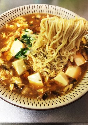 なんちゃって麻婆ラーメン!鍋ひとつ簡単!-レシピのメイン写真